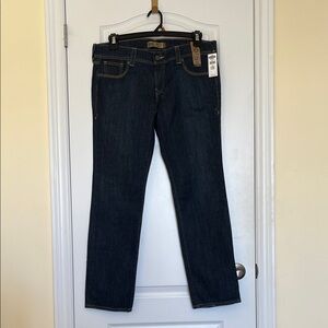 Old Navy Dark Blue Ultra Low Waist Skinny Jean Size 12 Short